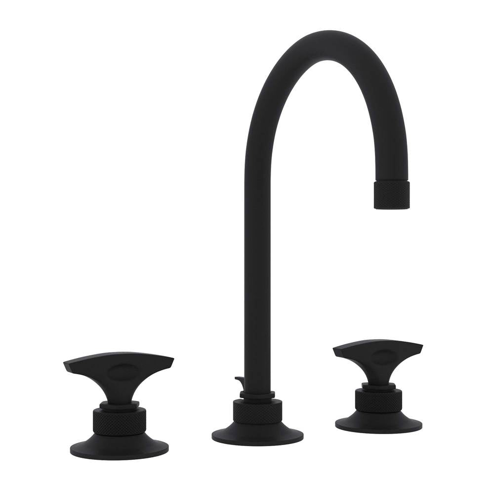 Rohl - Graceline Widespread Lavatory Faucet With C-Spout - Matte Black