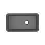 Rohl - AlliaE 34'' Fireclay Single Bowl Undermount Kitchen Sink - Satin Grey