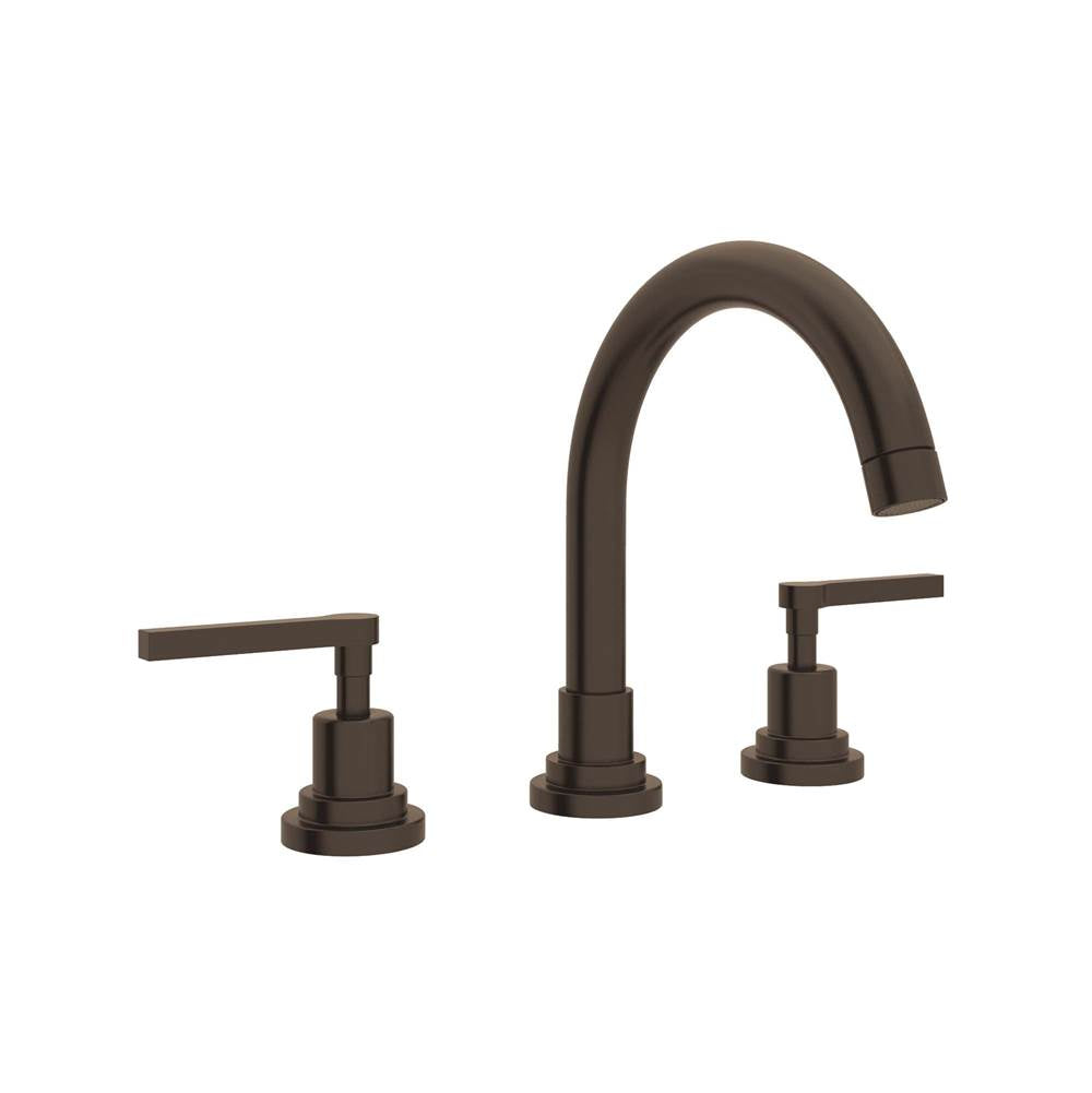 Rohl - Lombardia Widespread Lavatory Faucet With C-Spout - Tuscan Brass