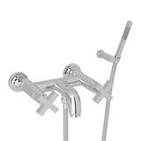 Rohl - Lombardia Exposed Wall Mount Tub Filler - Polished Chrome