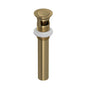 Rohl - Lavatory Push Drain With Overflow - Antique Gold