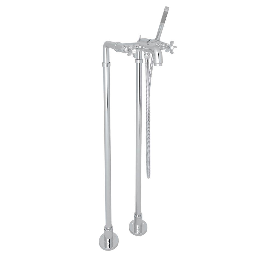 Rohl - San GiovanniE Floor Mount Tub Filler - Polished Chrome