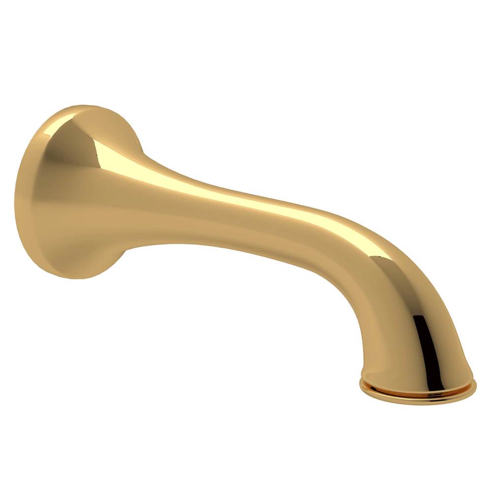 Rohl - Wall Mount Tub Spout - Unlacquered Brass