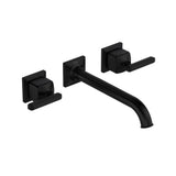 Rohl - ApothecaryE Wall Mount Lavatory Faucet Trim - Matte Black