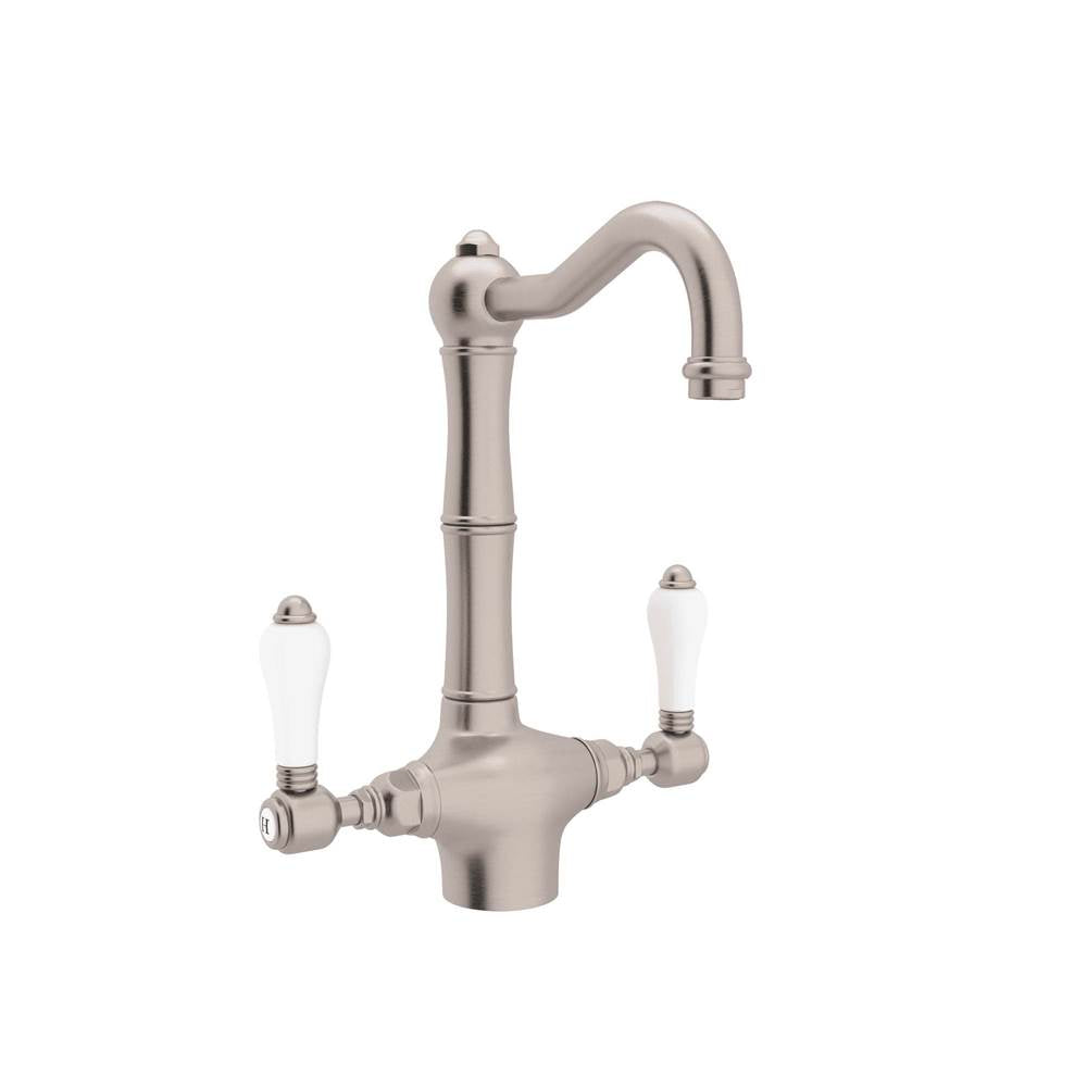 Rohl - Acqui Two Handle Bar/Food Prep Kitchen Faucet - Satin Nickel