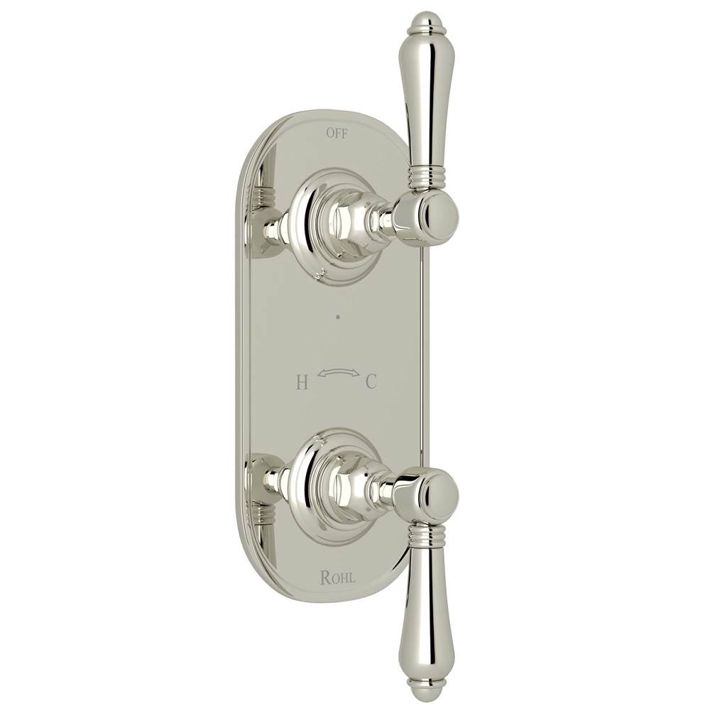 Rohl - 1/2'' Thermostatic Trim With Diverter - Polished Nickel