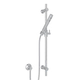 Rohl - Handshower Set With 30'' Slide Bar and Single Function Handshower - Polished Chrome