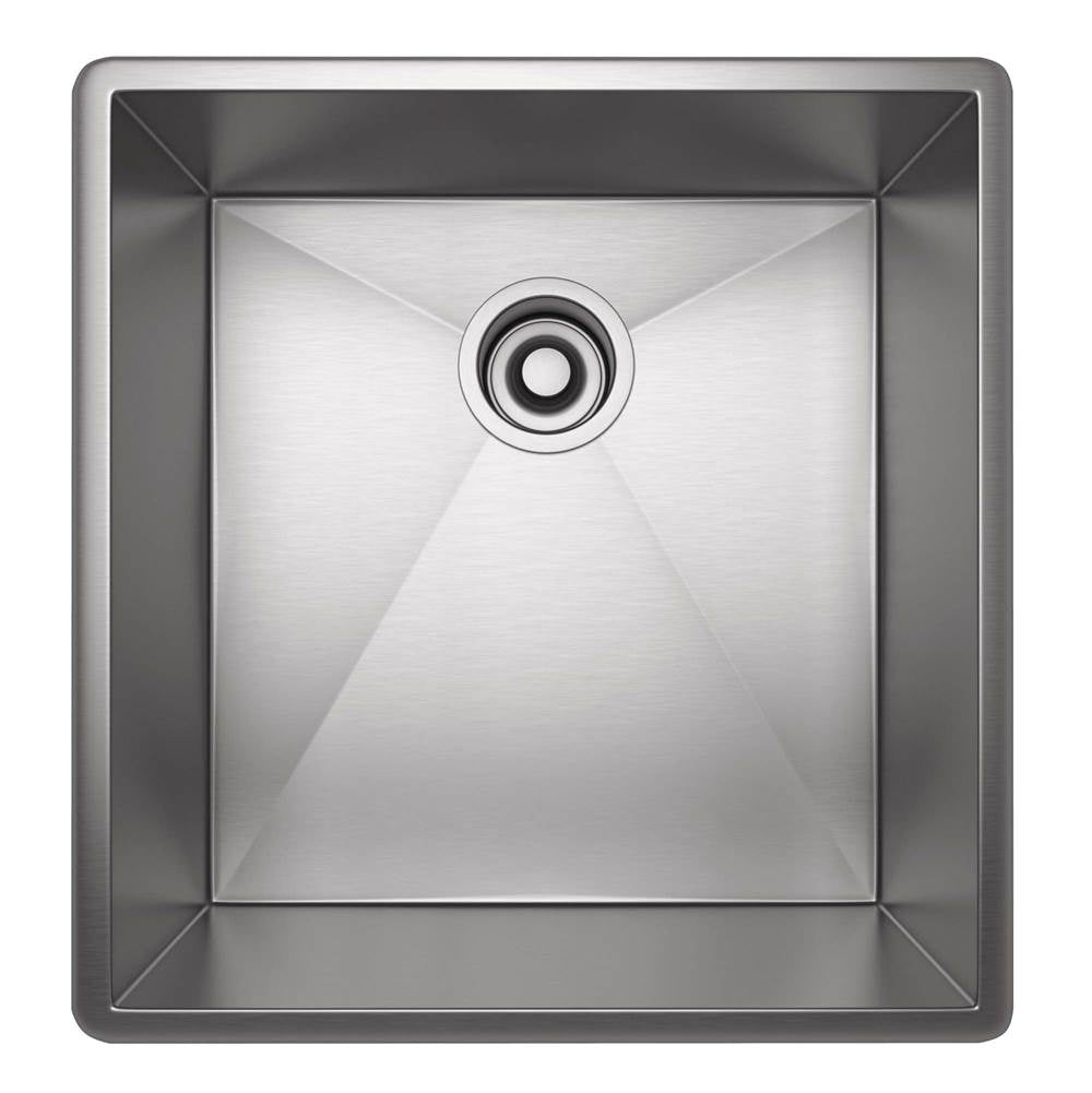 Rohl - ForzeE 17'' Single Bowl Stainless Steel Kitchen Or Bar/Food Prep Sink - Brushed Stainless Steel