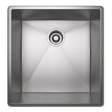 Rohl - ForzeE 17'' Single Bowl Stainless Steel Kitchen Or Bar/Food Prep Sink - Brushed Stainless Steel