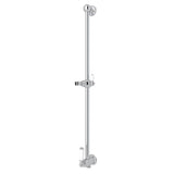 Rohl - 25'' Slide Bar With Integrated Volume Control And Outlet - Polished Chrome