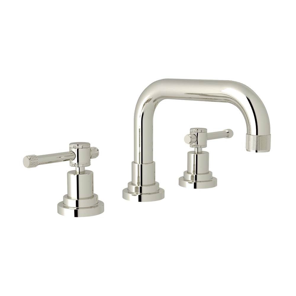Rohl - CampoE Widespread Lavatory Faucet With U-Spout - Polished Nickel