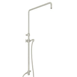 Rohl - Riser With Diverter, Hose And Sliding Handshower Holder - Polished Nickel