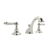Rohl - Acqui Widespread Lavatory Faucet With Low Spout - Polished Nickel