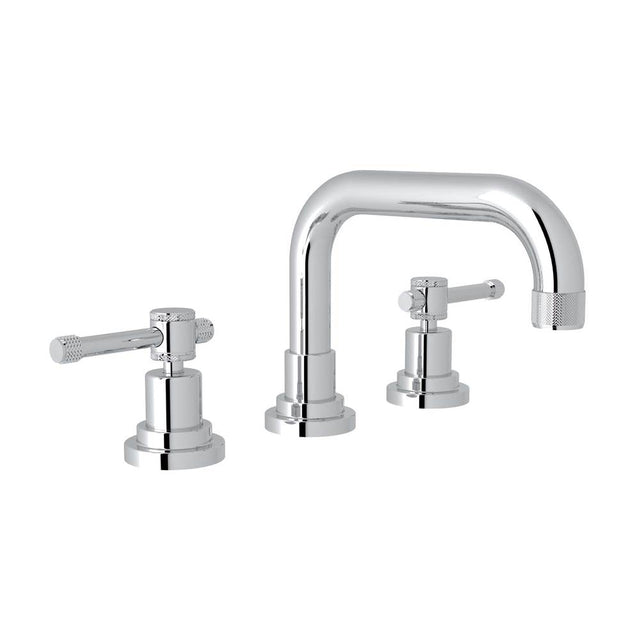 Rohl - CampoE Widespread Lavatory Faucet With U-Spout - Polished Chrome