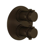 Rohl - Lombardia 3/4'' Therm & Pressure Balance Trim With 6 Functions - Tuscan Brass