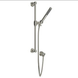 Rohl - Handshower Set With 21'' Slide Bar and Single Function Handshower - Polished Nickel