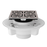 Rohl - PVC 2'' X 3'' Drain Kit With 3144 Mosaic Decorative Cover - Satin Nickel