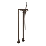 Rohl - Lombardia Floor Mount Tub Filler - Tuscan Brass