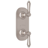 Rohl - 1/2'' Thermostatic Trim With Diverter - Satin Nickel
