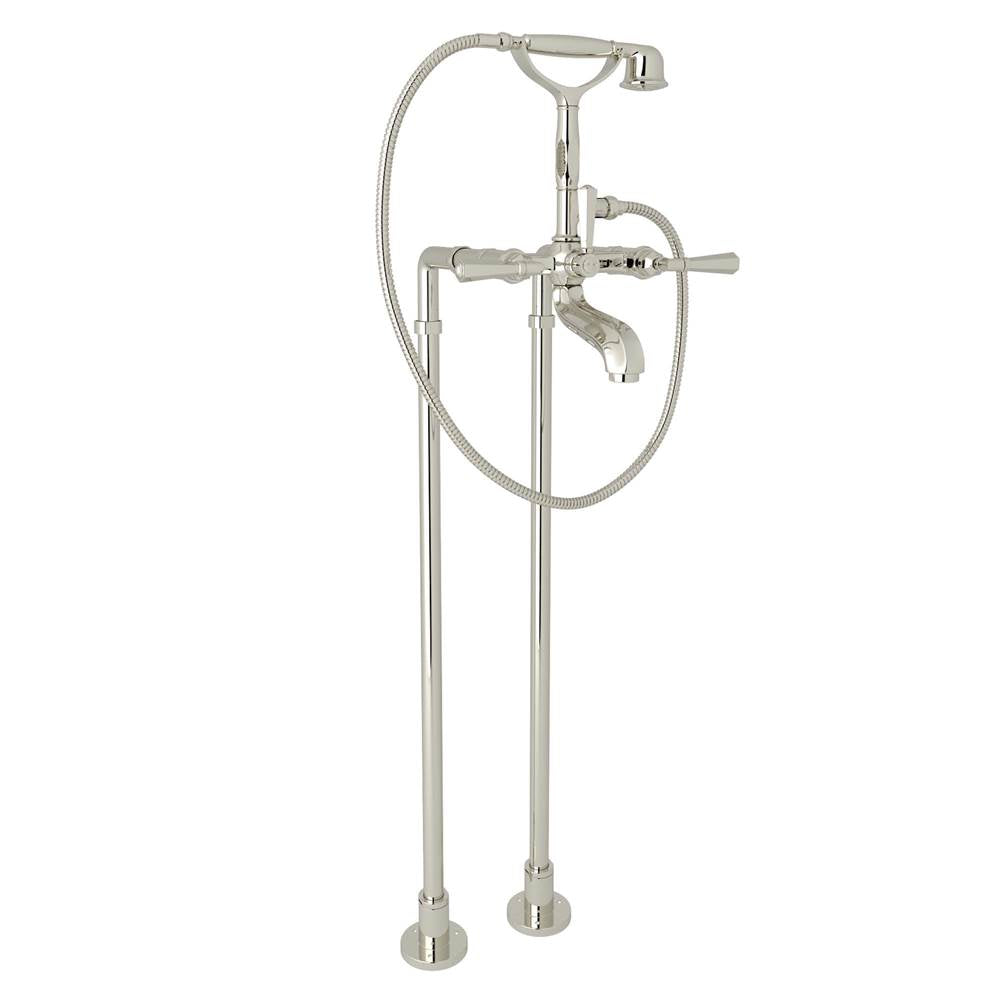 Rohl - Palladian Floor Mount Tub Filler - Polished Nickel