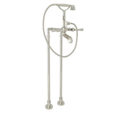 Rohl - Palladian Floor Mount Tub Filler - Polished Nickel