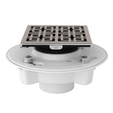 Rohl - PVC 2'' X 3'' Drain Kit With 3142 Weave Decorative Cover - Satin Nickel