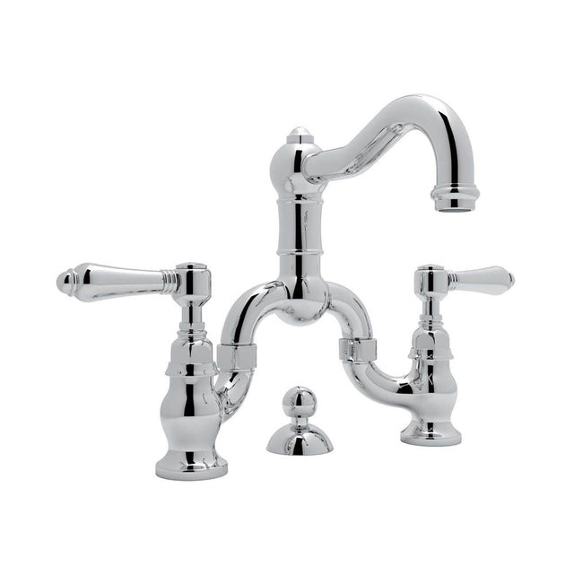 Rohl - Acqui Bridge Lavatory Faucet - Polished Chrome