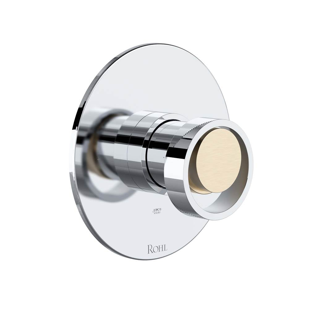 Rohl - EclissiE 1/2'' Pressure Balance Trim - Polished Chrome With Satin Nickel
