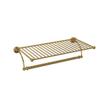 Rohl - EdwardianE Wall Mount Towel Shelf - Unlacquered Brass