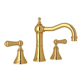 Rohl - Georgian EraE Widespread Lavatory Faucet With Column Spout - Unlacquered Brass