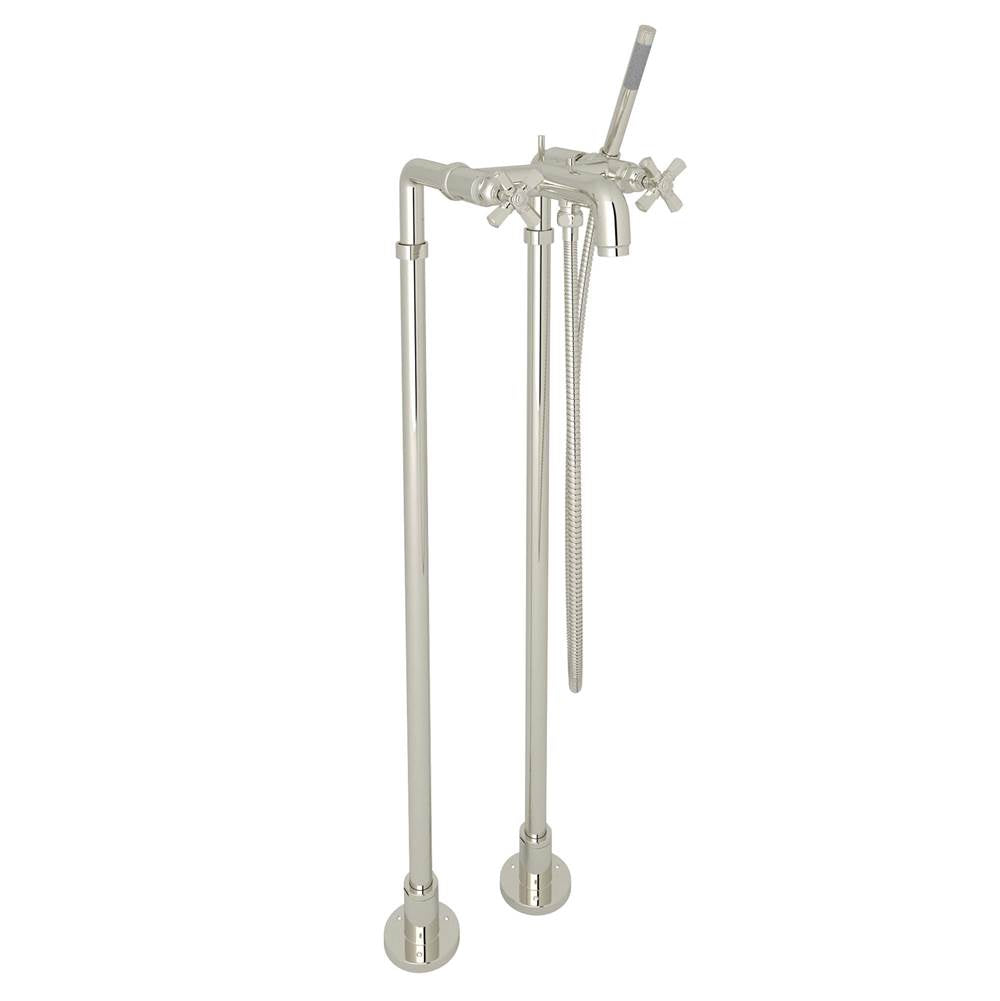 Rohl - San GiovanniE Floor Mount Tub Filler - Polished Nickel