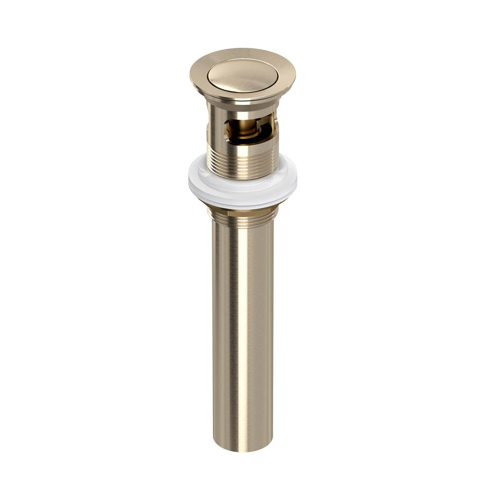 Rohl - Lavatory Push Drain With Overflow - Satin Nickel