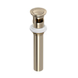 Rohl - Lavatory Push Drain With Overflow - Satin Nickel