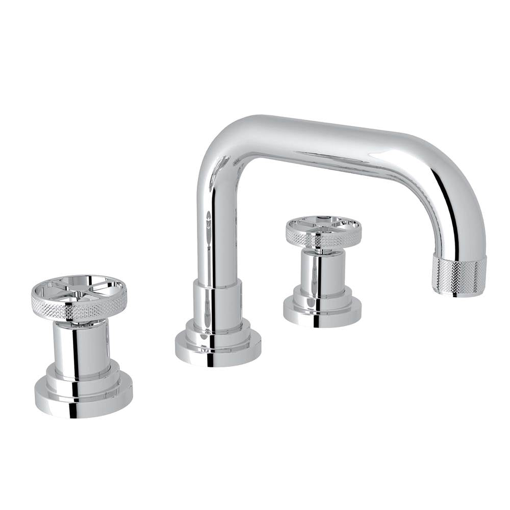 Rohl - CampoE Widespread Lavatory Faucet With U-Spout - Polished Chrome