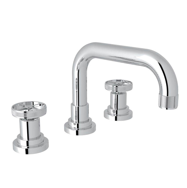 Rohl - CampoE Widespread Lavatory Faucet With U-Spout - Polished Chrome
