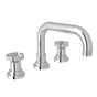 Rohl - CampoE Widespread Lavatory Faucet With U-Spout - Polished Chrome