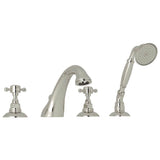 Rohl - Acqui 4-Hole Deck Mount Tub Filler - Polished Nickel