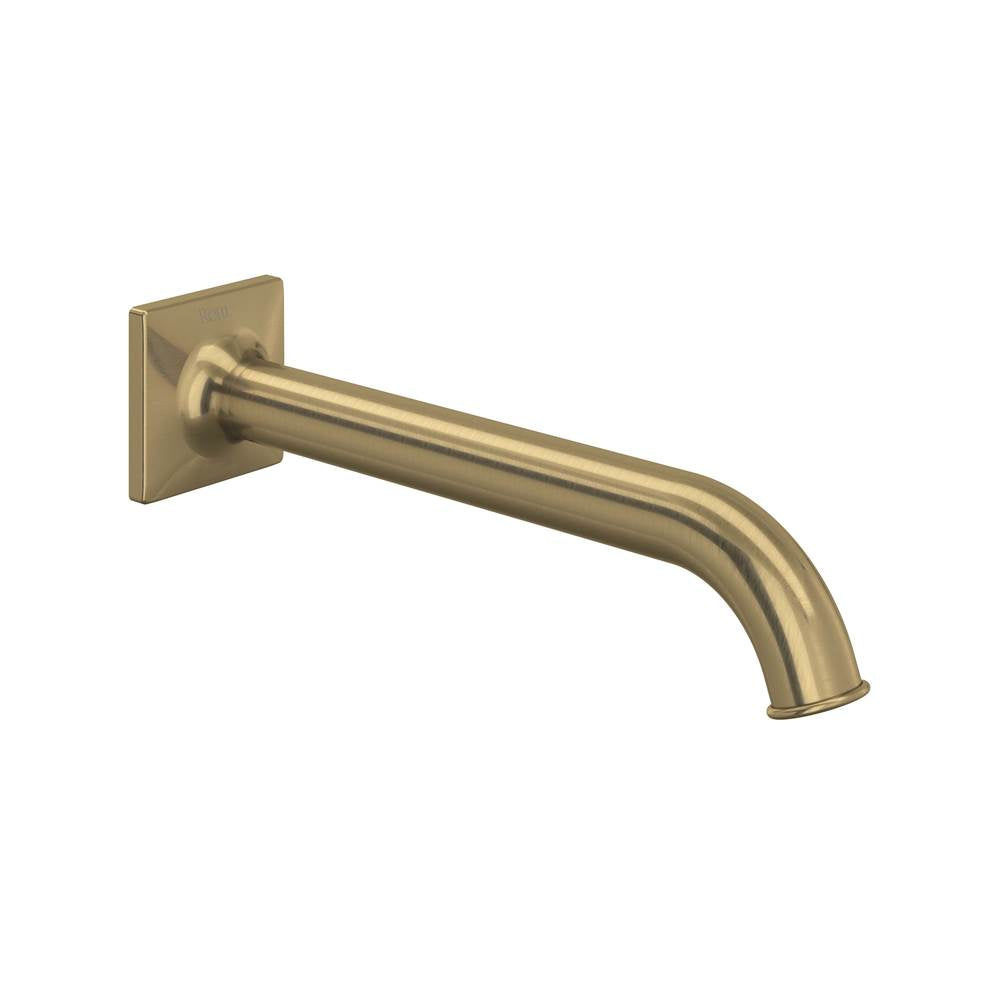 Rohl - ApothecaryE Wall Mount Tub Spout - Antique Gold