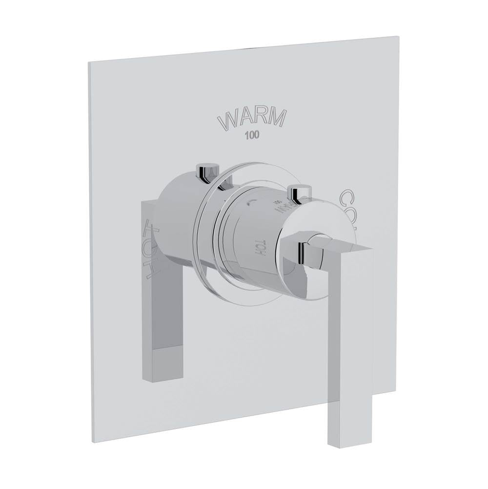 Rohl - WaveE 3/4'' Thermostatic Trim Without Volume Control - Polished Chrome