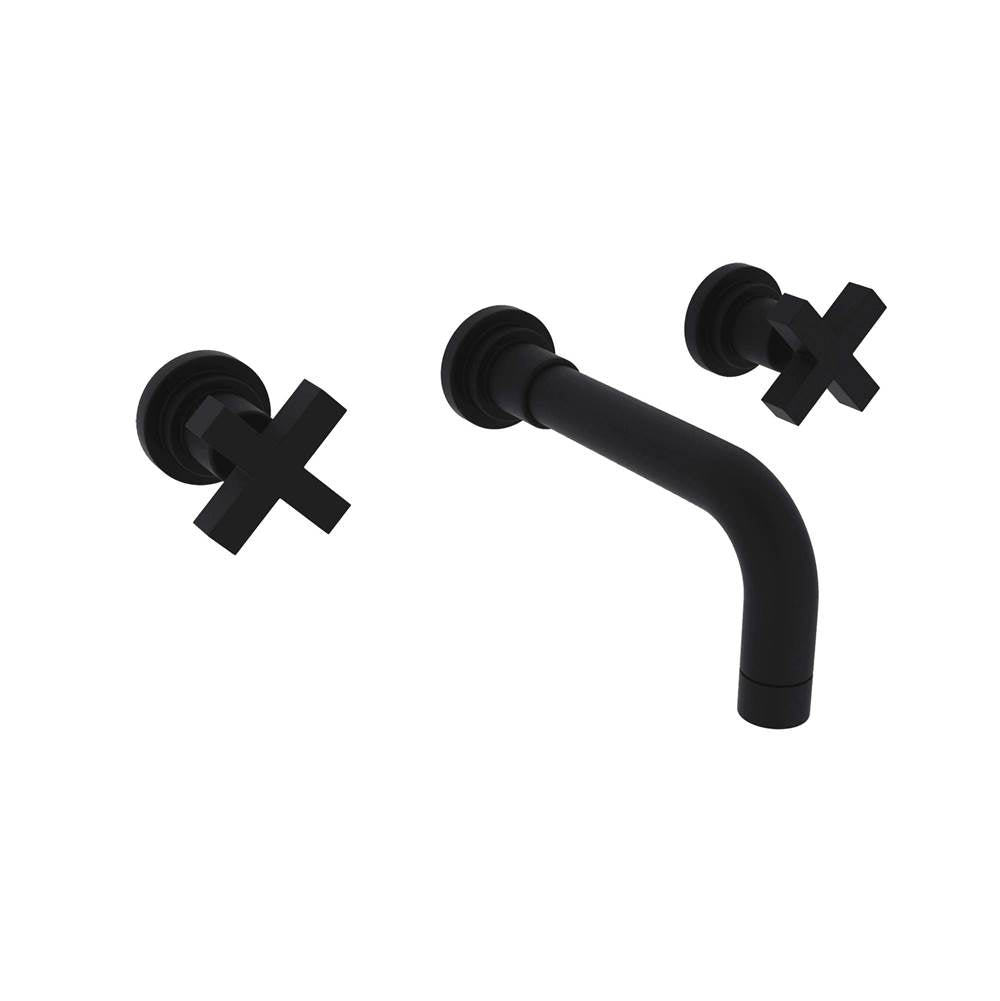 Rohl - Lombardia Wall Mount Lavatory Faucet Trim - Matte Black