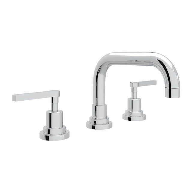 Rohl - Lombardia Widespread Lavatory Faucet With U-Spout - Polished Chrome
