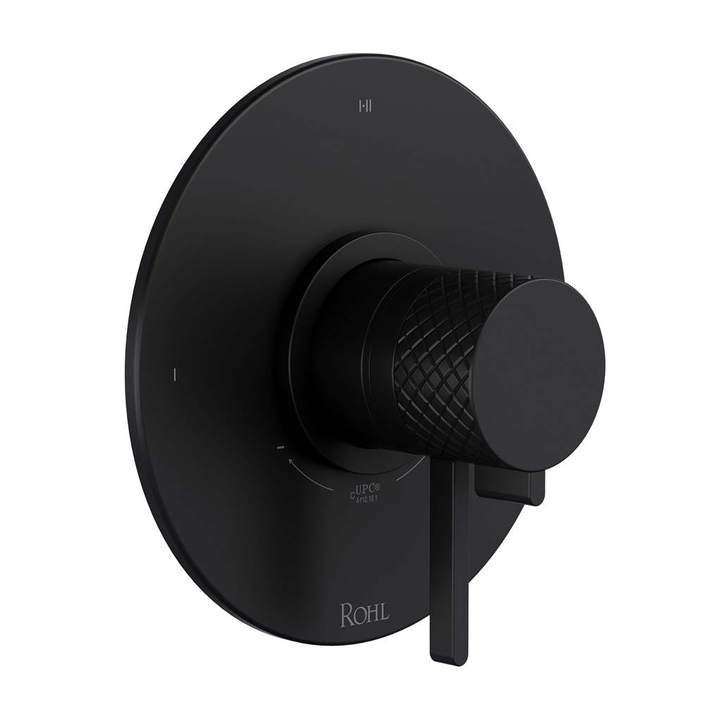 Rohl - TenerifeE 1/2'' Therm & Pressure Balance Trim With 3 Functions - Matte Black