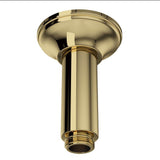 Rohl - 4'' Ceiling Mount Shower Arm - Unlacquered Brass