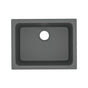 Rohl - AlliaE 24'' Fireclay Single Bowl Undermount Kitchen Or Laundry Sink - Satin Grey