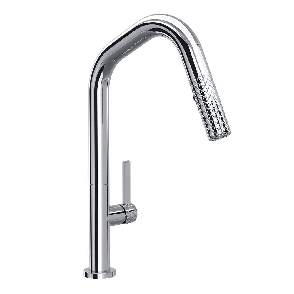 Rohl - TenerifeE Pull-Down Kitchen Faucet With U-Spout - Polished Chrome