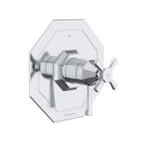 Rohl - DecoE 1/2'' Therm & Pressure Balance Trim With 3 Functions - Polished Chrome