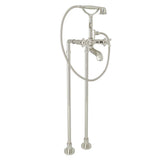 Rohl - Palladian Floor Mount Tub Filler - Polished Nickel