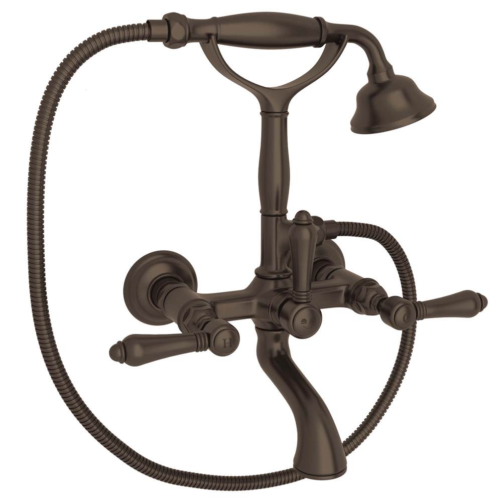 Rohl - Exposed Wall Mount Tub Filler - Tuscan Brass