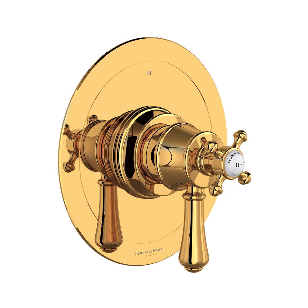 Rohl - Georgian EraE 1/2'' Therm & Pressure Balance Trim With 3 Functions - English Gold