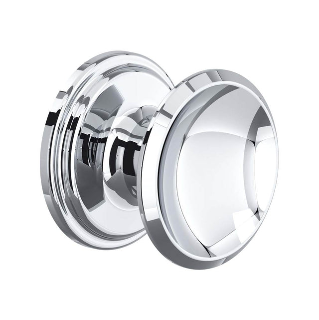 Rohl - Large Concave Drawer Pull Knobs - Set of 5 - Polished Chrome